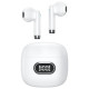 Bluetooth headphones 5.3 TWS IA II LED white