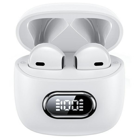 Bluetooth headphones 5.3 TWS IA II LED white