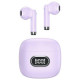 Bluetooth Headphones 5.3 TWS IA II LED purpl