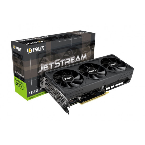 Graphics Card|PALIT|NVIDIA GeForce RTX 4060 Ti|16 GB|GDDR6|128 bit|PCIE 4.0 16x|GPU 2310 MHz|Triple slot Fansink|1xHDMI|3xDisplayPort|NE6406T019T1-1061J