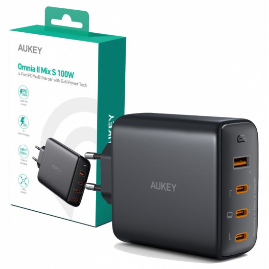 AUKEY PA-B7S Omnia II G aN Wall Charger 4xUSB