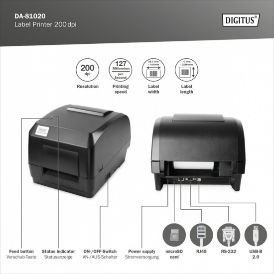 Bar Code Label Printer DA-81020