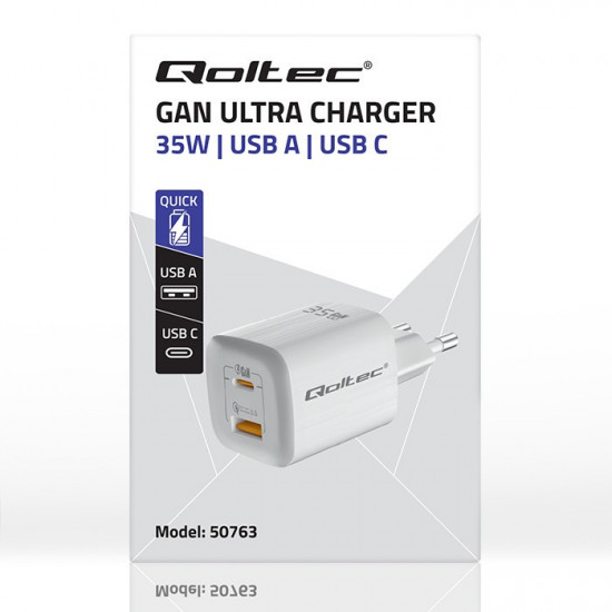 GaN ULTRA 35W charger 5V 20V, 2.25A 3A, USB C