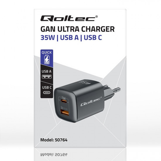 GaN ULTRA 35W charger 5V 20V, 2.25A 3A, USB C