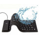 Silicone keyboard USB+PS/2 black