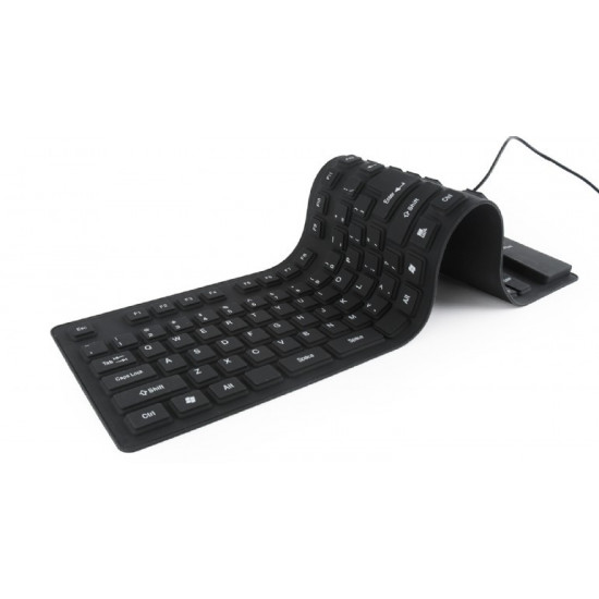 Silicone keyboard USB+PS/2 black