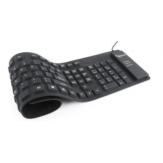 Silicone keyboard USB+PS/2 black