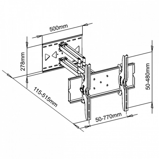 LCD holder AR-24 32-100 inches up to 100kg adjustable