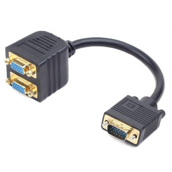 Adapter VGA(M)- 2xVGA(F) 20cm