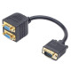 Adapter VGA(M)- 2xVGA(F) 20cm