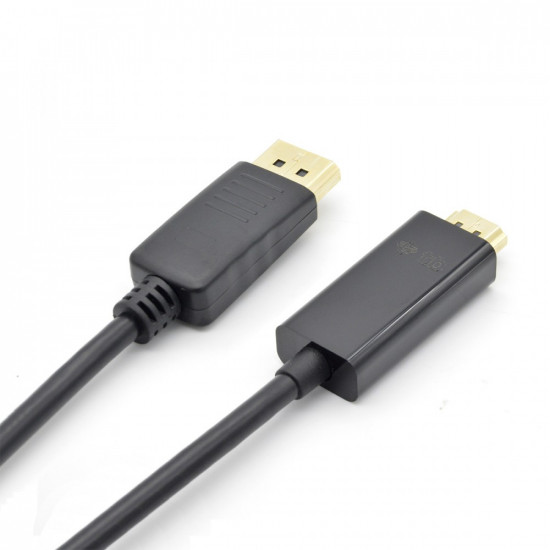 DisplayPort- HDMI 1.8 m. Cable, black