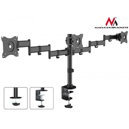 Holder Desktop 3 LCD monitors twin arms of the MC-691 13 