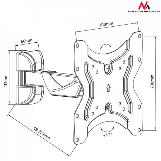 Handle for TV or monitor 13-42 