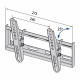 TV wall mount TB-251 up to 42 20kg max VESA 200x200