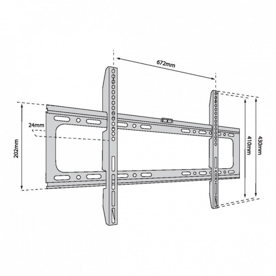 TV wall mount TB-750 up to 65 40kg max VESA 600x400