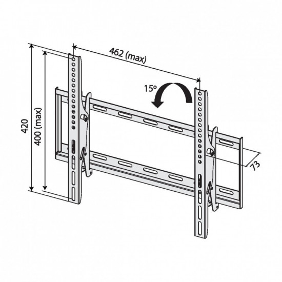 TV wall mount TB-451 up to 65 40kg max VESA 400x400