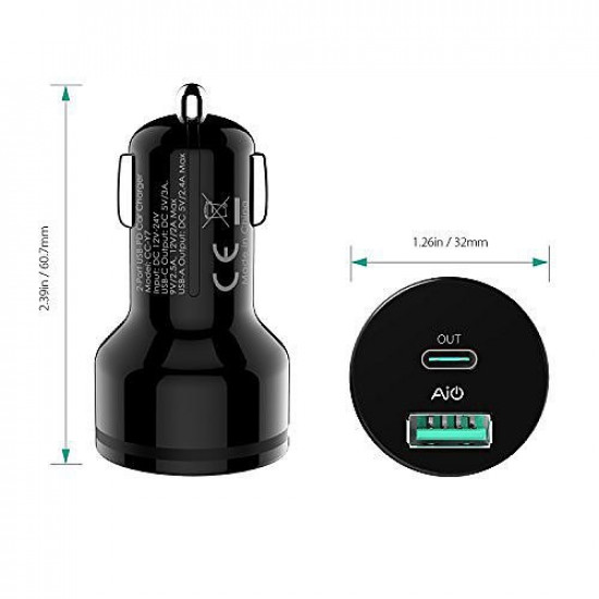 Car Charger ultrafast CC-Y7 2 CC-Y7 2xUSB Power Delivery 2.0 5.4A 36W