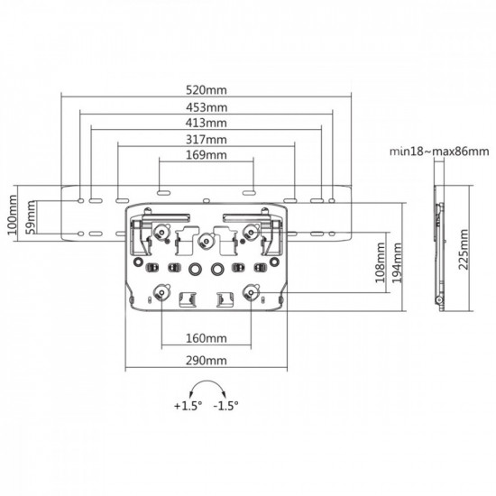 Wall Mount QLED TV Micro Gap MC-837