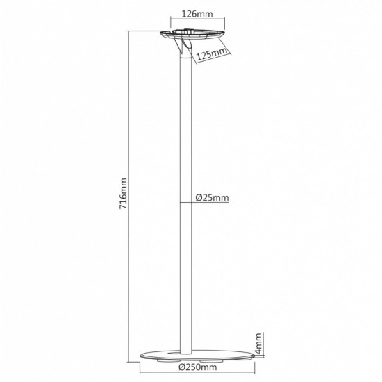 Floor Stand Holder One Sonos Speaker MC-841