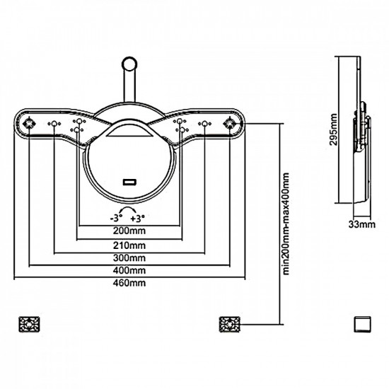 TV Wall Mount 23-55 Slim MC-877