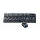 Set keyboard+mouse black/wireless US