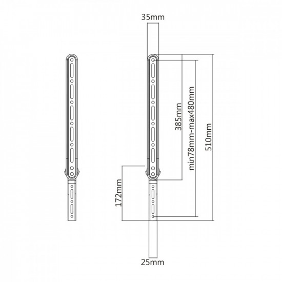 Soundbar speaker mount Maclean MC-912