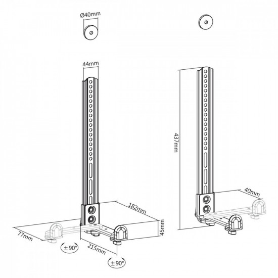 Universal soundbar mount MC-914