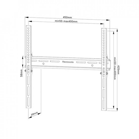 TV SET ACC WALL MOUNT/WL30-350BL14 NEOMOUNTS