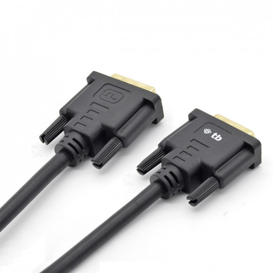 DVI cable M 24 + 1 1.8 m. Black, gold plated