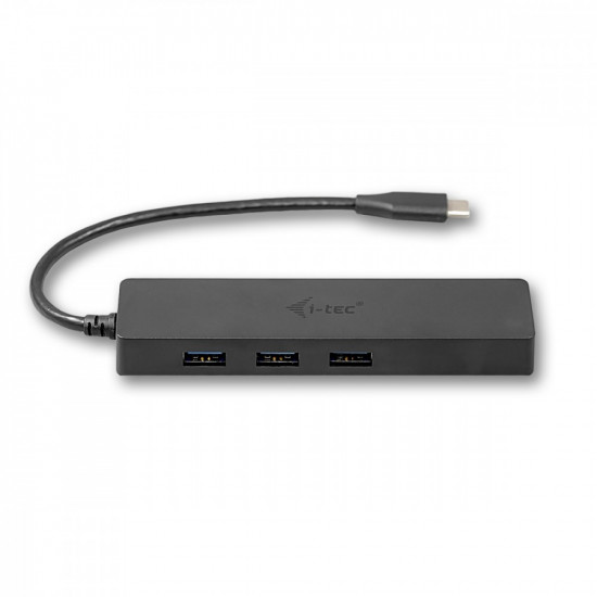 i-tec USB-C Slim 3-port HUB z adapterem Gigabit