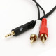 Cable 3,5mm MiniJack -2x RCA M/M 1,5m