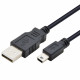 Cable USB - Mini USB 1m. black