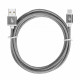 Cable USB - USB C 1.5 m gray tape