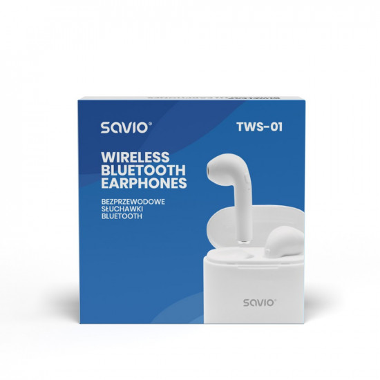 Earphones TWS-01 BT+mic SAVIO