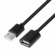 Extension cord USB AM-AF 1.8 m black