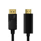 DisplayPort cable 1.2 to HDMI 1.4, black, 1m