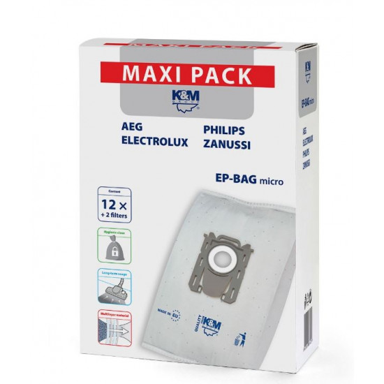 Vacuum bags 12 + 2 EP-BAG MAXI