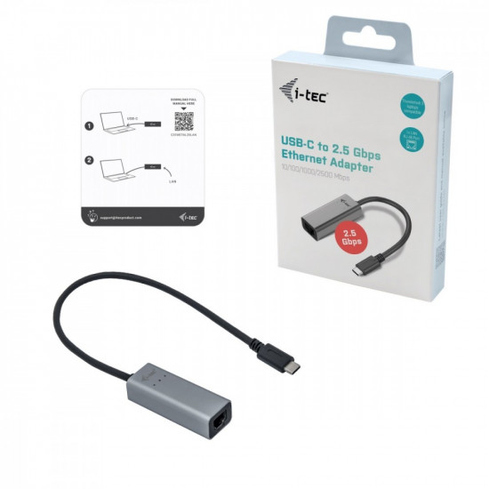 i-tec USB-C Metal 2.5Gb ps Ethernet Adapter