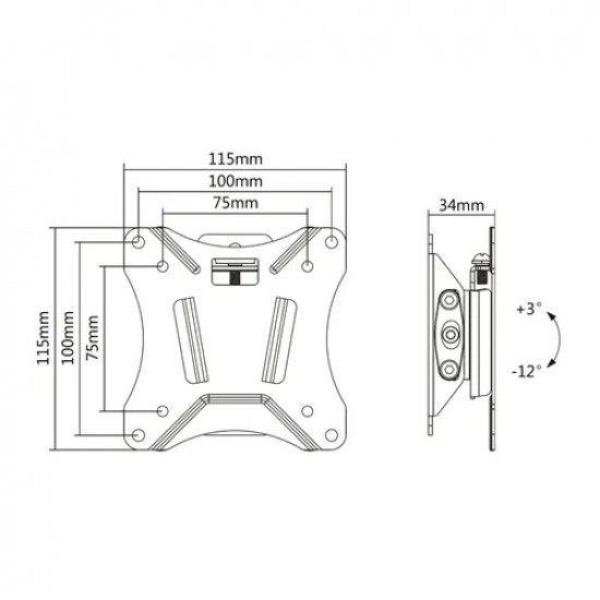 TV SET ACC WALL MOUNT 10-30