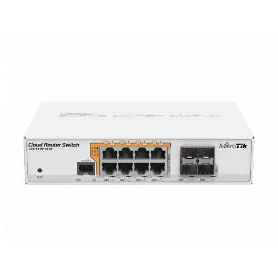 MikroTik Switch 8xGbE 4 xSFP PoE CRS112-8P-4S-I