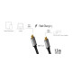 USB-C M/M cable, PD, alu, 1.5m