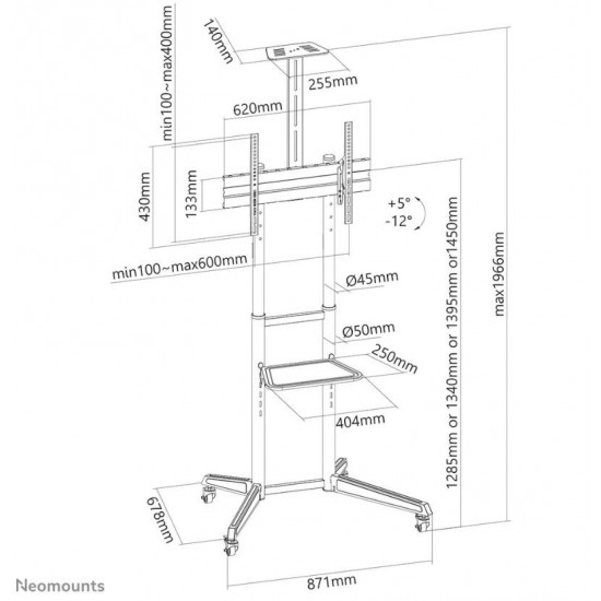 TV SET ACC FLOOR STAND 37-70