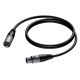 CABLE XLR MALE-XLR FEMALE 1M