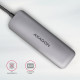 Hub HMC-5 2x USB-A, HDMI, SD/microSD, USB 3.2 Gen 1, PD 100W, 20cm USB-C cable