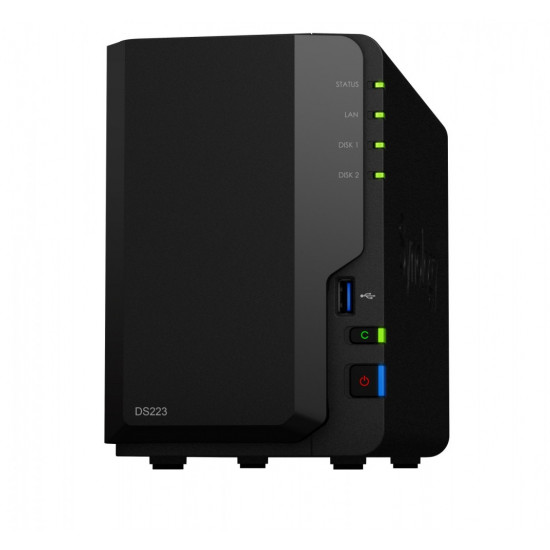 NAS server DS223 2x0HDD 2GB DDR4 1xRJ45 3xUSB3.2.1 2Y