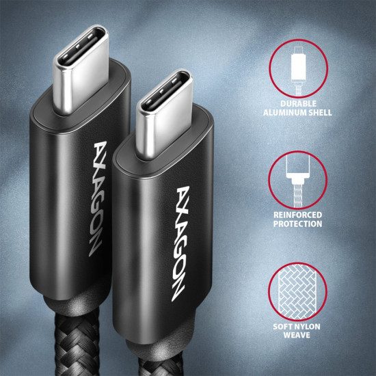 AXAGON BUCM432-CM10AB c able USB-C-USB-C, USB4.