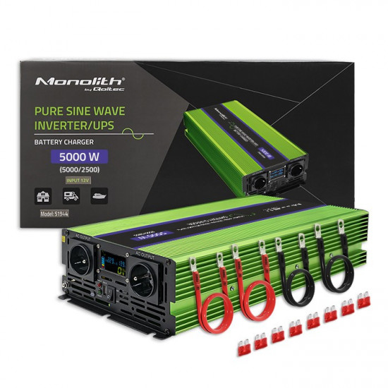 Pure Sine Wave Inverter Monolith, 2500W, 5000W