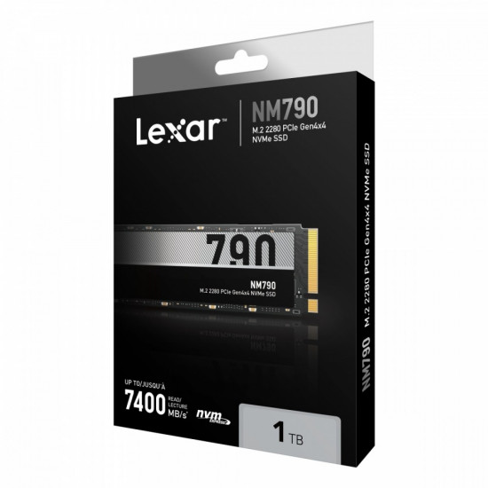 Lexar 1TB High Speed PCIe Gen 4X4 M.2 NVMe, up to 7400 MB/s read and 6500 MB/s write, EAN: 843367130283