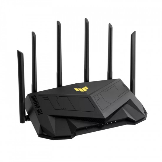 Wireless Router|ASUS|Wireless Router|6000 Mbps|Mesh|Wi-Fi 5|Wi-Fi 6|IEEE 802.11a|IEEE 802.11b|IEEE 802.11g|IEEE 802.11n|USB 3.2|4x10/100/1000M|1x2.5GbE|LAN \ WAN ports 1|Number of antennas 6|TUFGAMINGAX6000