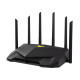 Wireless Router|ASUS|Wireless Router|6000 Mbps|Mesh|Wi-Fi 5|Wi-Fi 6|IEEE 802.11a|IEEE 802.11b|IEEE 802.11g|IEEE 802.11n|USB 3.2|4x10/100/1000M|1x2.5GbE|LAN \ WAN ports 1|Number of antennas 6|TUFGAMINGAX6000